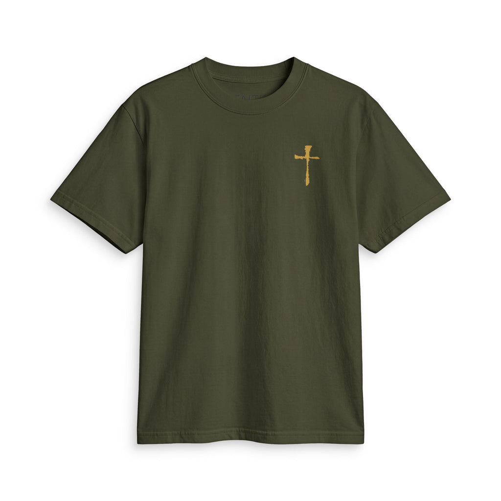 Minimal Gold Cross T‑Shirt