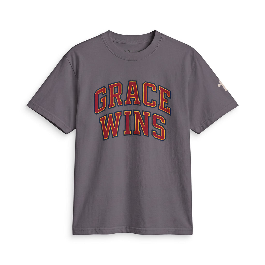 Grace Wins T-Shirt — Inspirational Christian Graphic Tee
