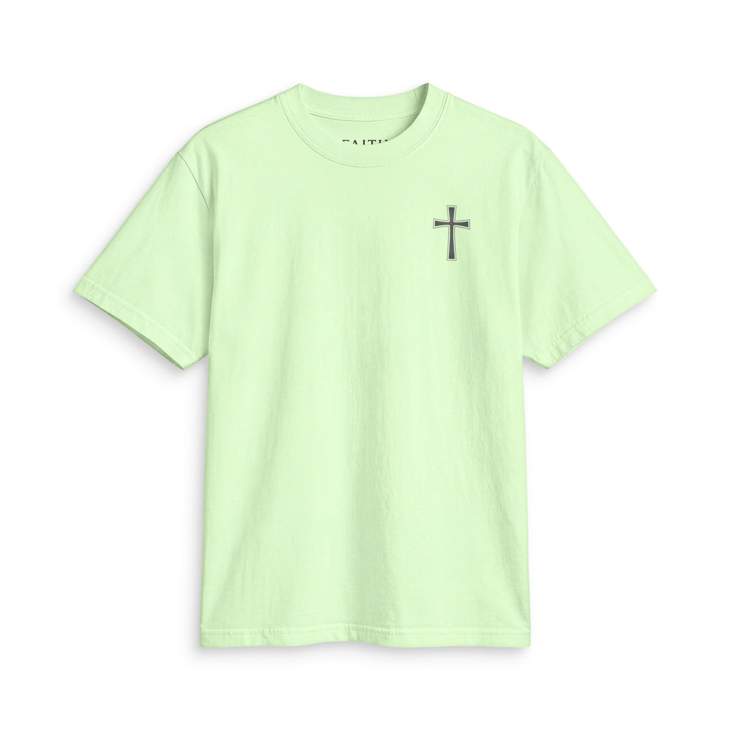 Christian Cross Chest T-Shirt — Minimal Faith Graphic Tee