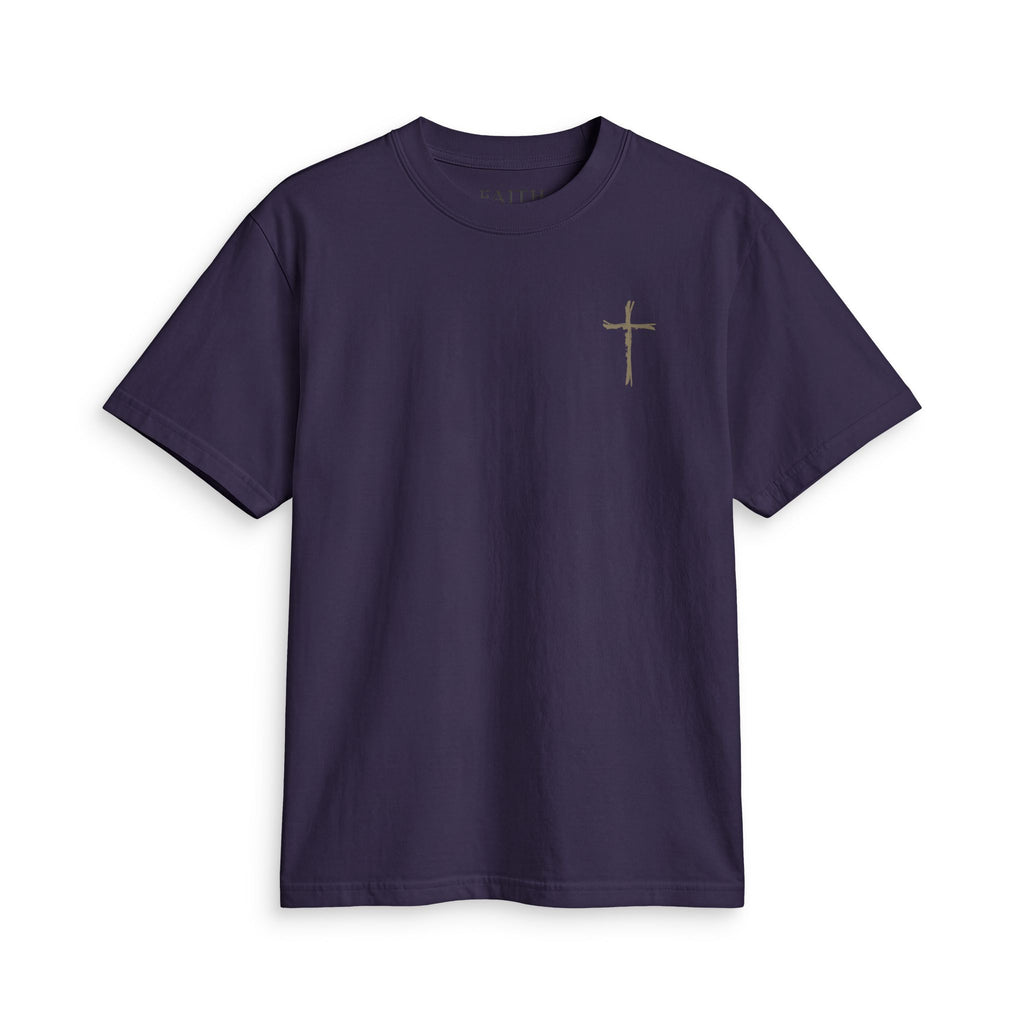 Faith Cross T-Shirt — Small Chest Cross Graphic Tee