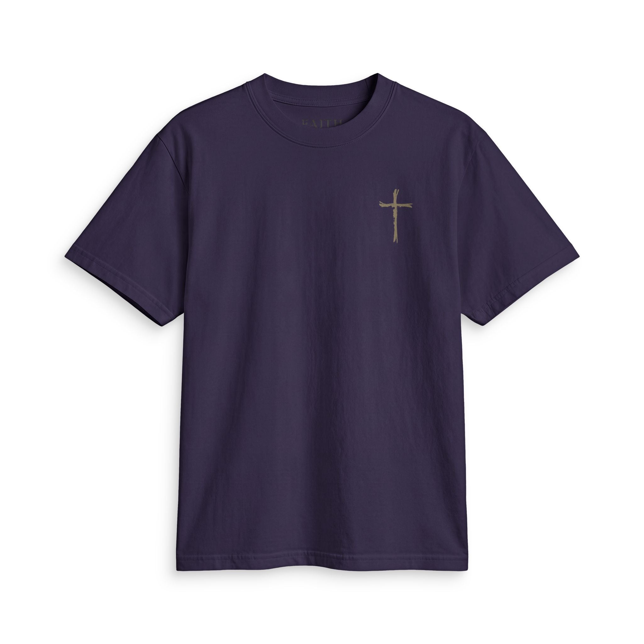 Faith Cross T-Shirt — Small Chest Cross Graphic Tee