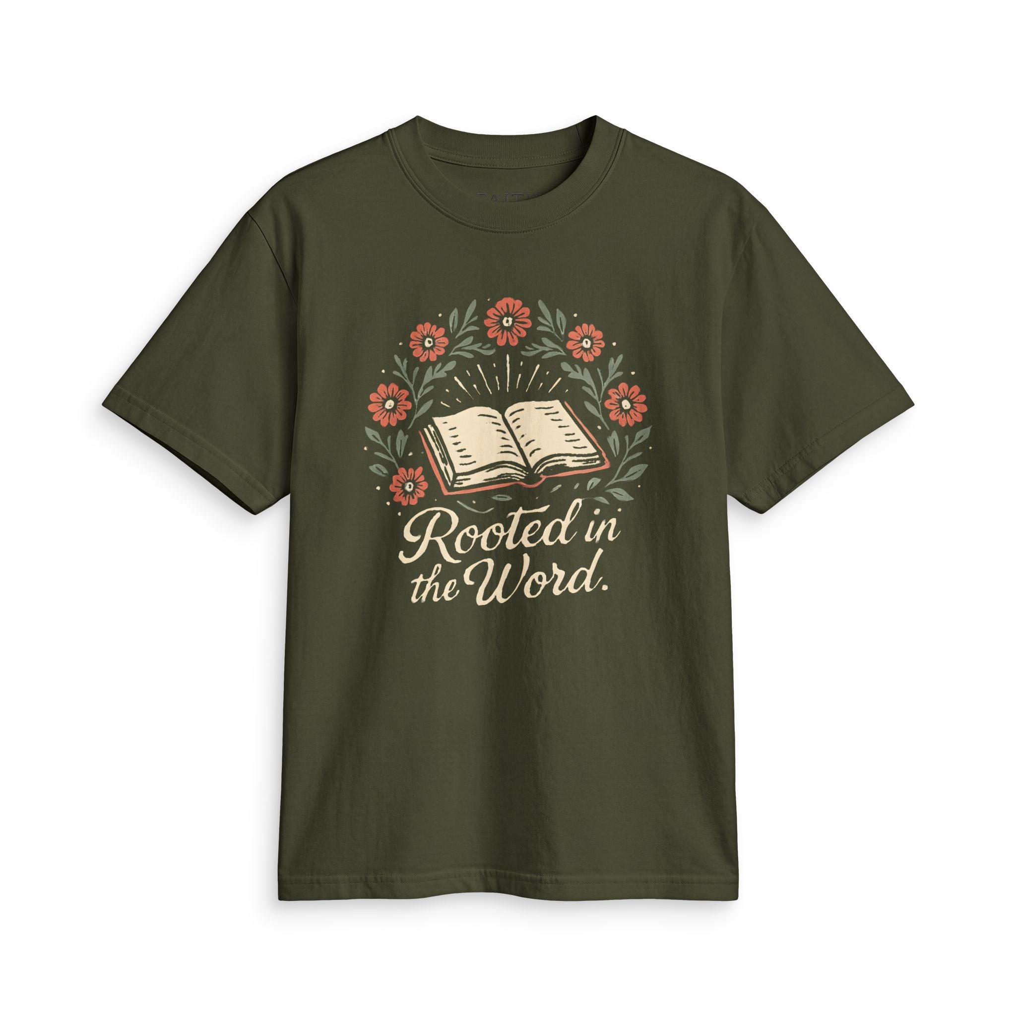 Rooted in the Word T-Shirt- Faith Rest Reset