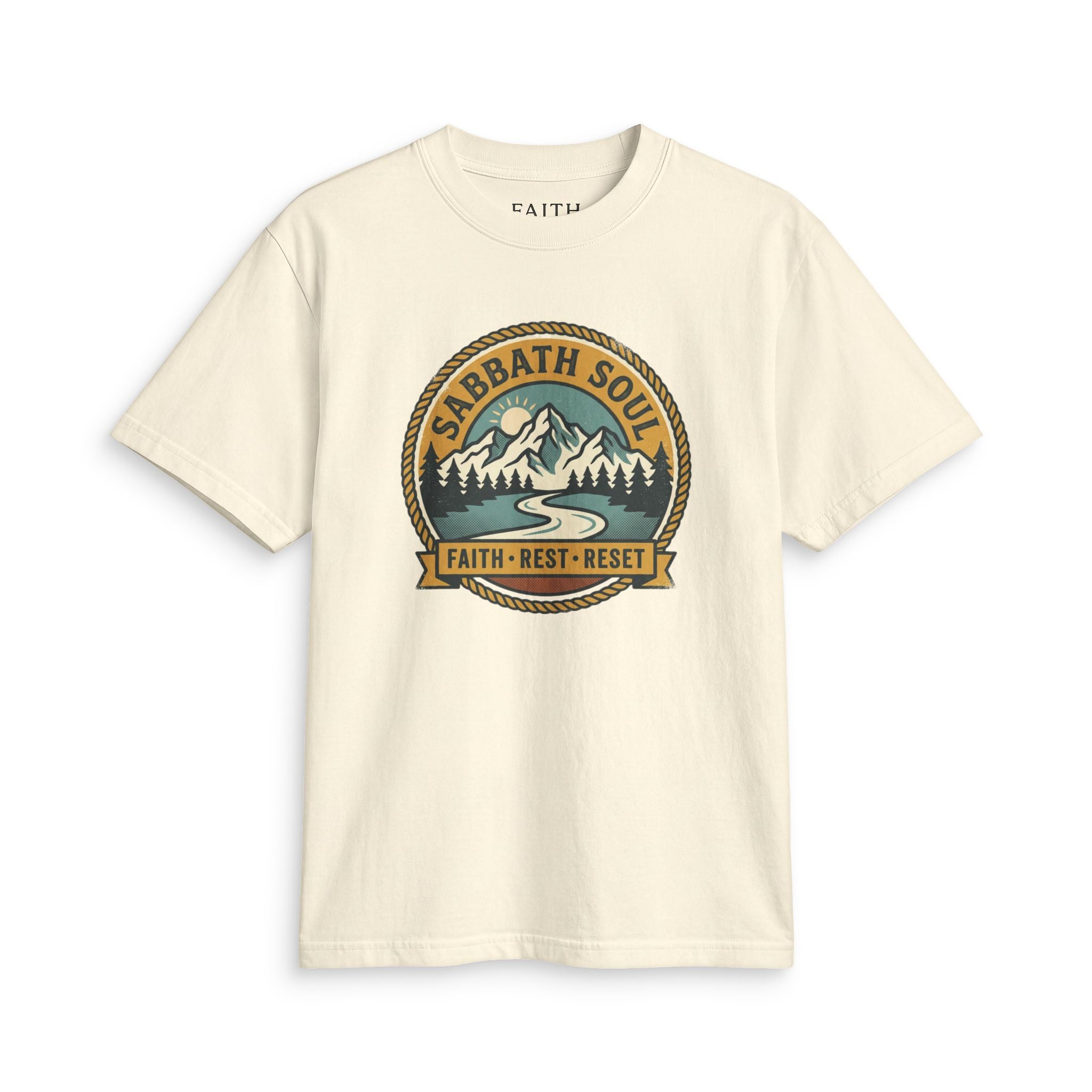 Sabbath Soul T‑Shirt — Faith • Rest • Reset Outdoor Graphic Tee