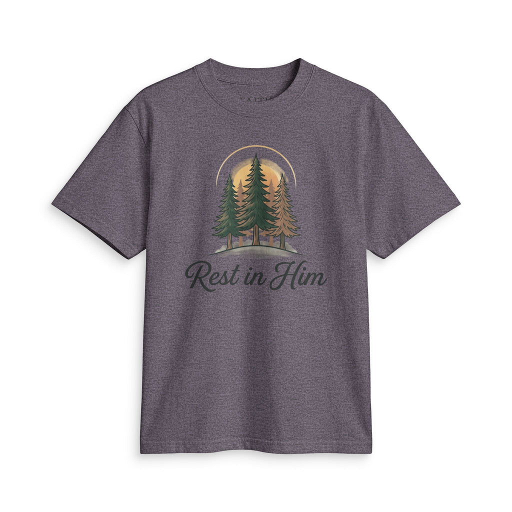 Rest in Him T-Shirt — Christian Nature Graphic Tee