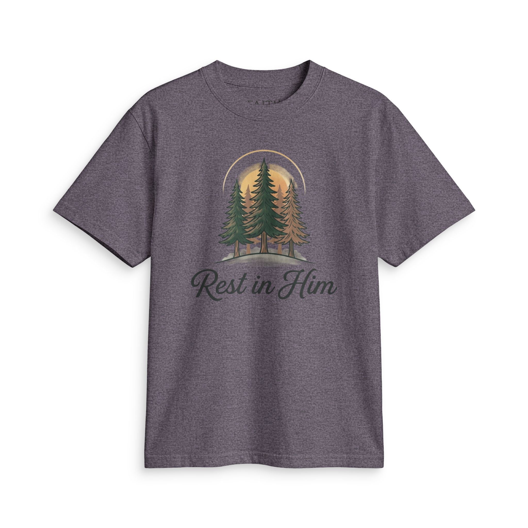 Rest in Him T-Shirt — Christian Nature Graphic Tee