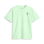 Christian Cross T-Shirt — Minimal Faith Chest Logo Tee