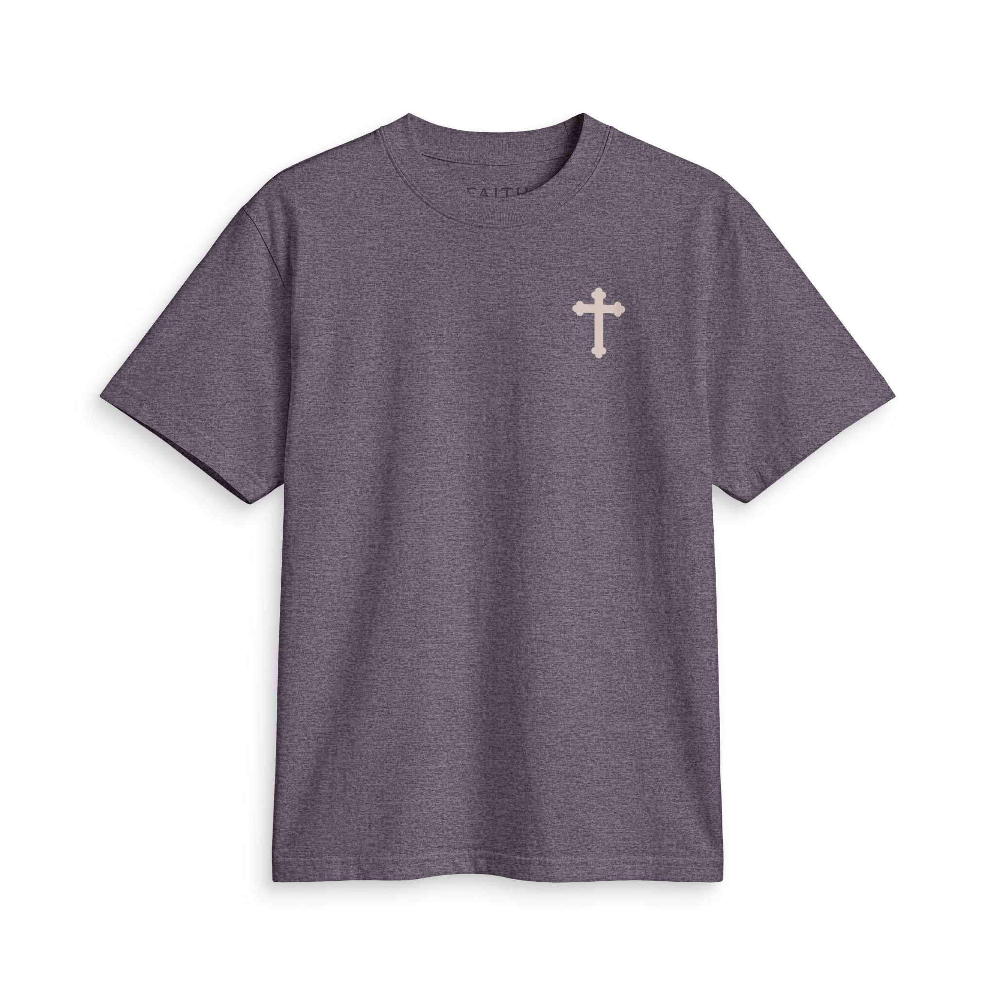 Faith Cross T‑Shirt — Small Chest Cross Christian Tee