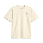 Christian Cross T-Shirt — Minimal Faith Chest Logo Tee