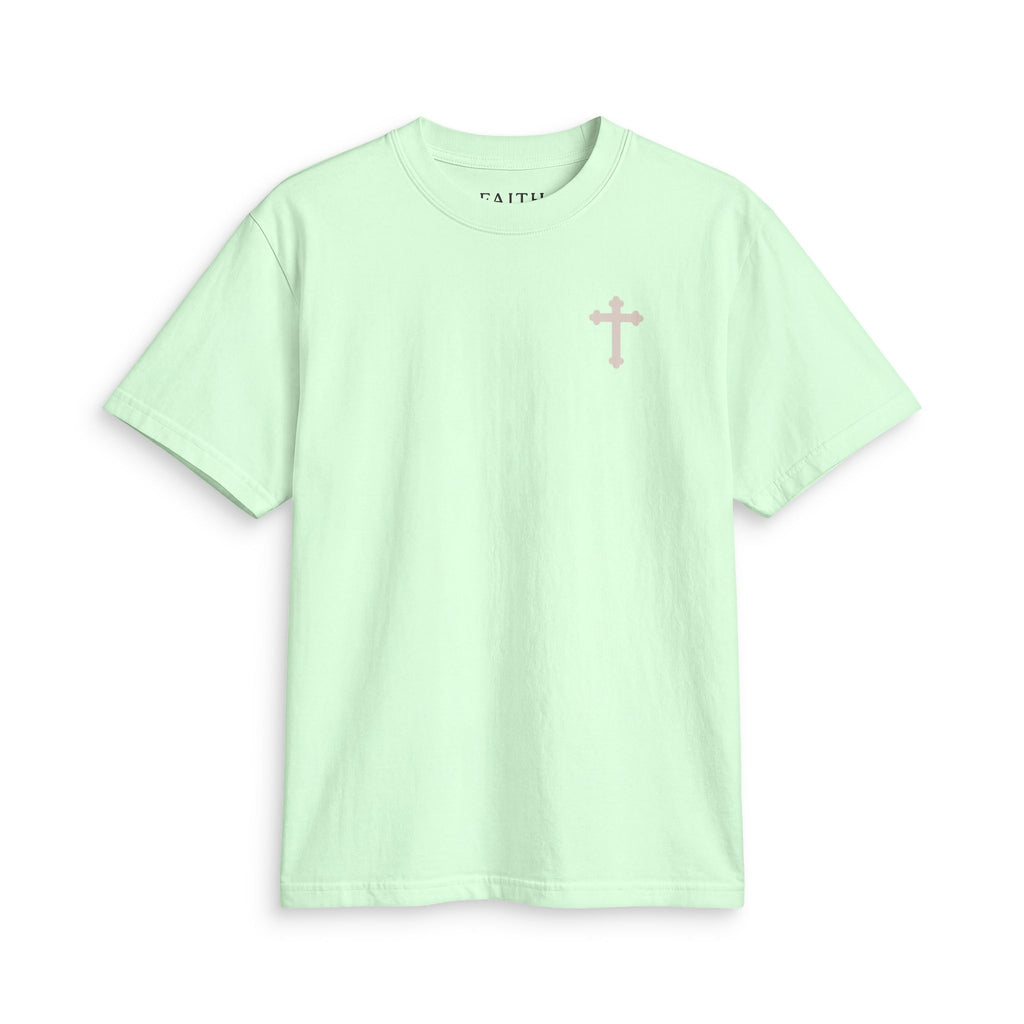 Faith Cross T‑Shirt — Small Chest Cross Christian Tee