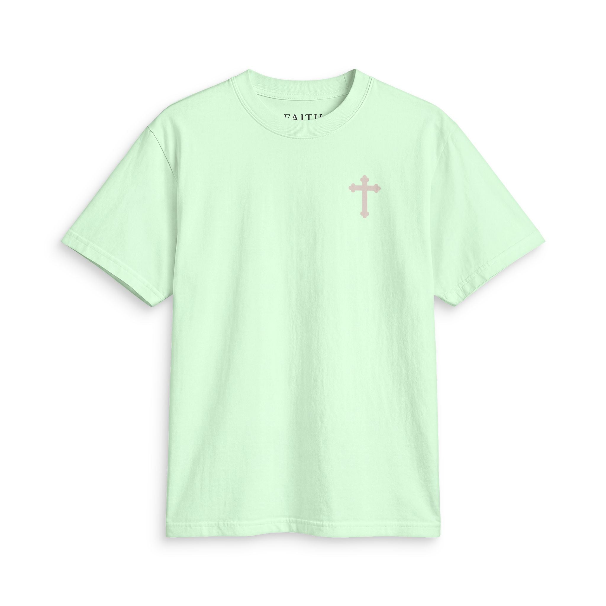 Faith Cross T‑Shirt — Small Chest Cross Christian Tee