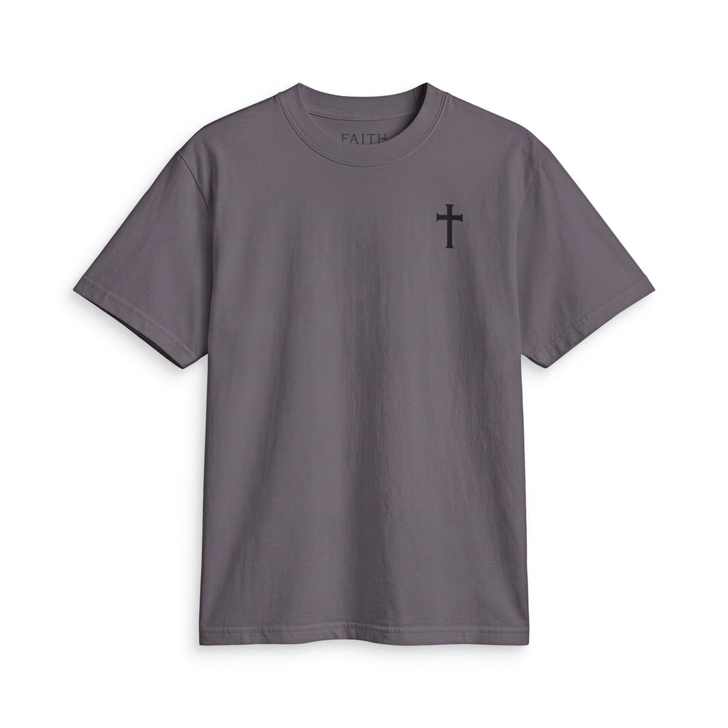 T-Shirt — Minimal Cross Chest Tee | Christian Faith Shirt