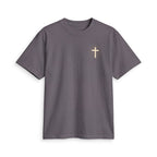 Minimal Gold Cross T-Shirt