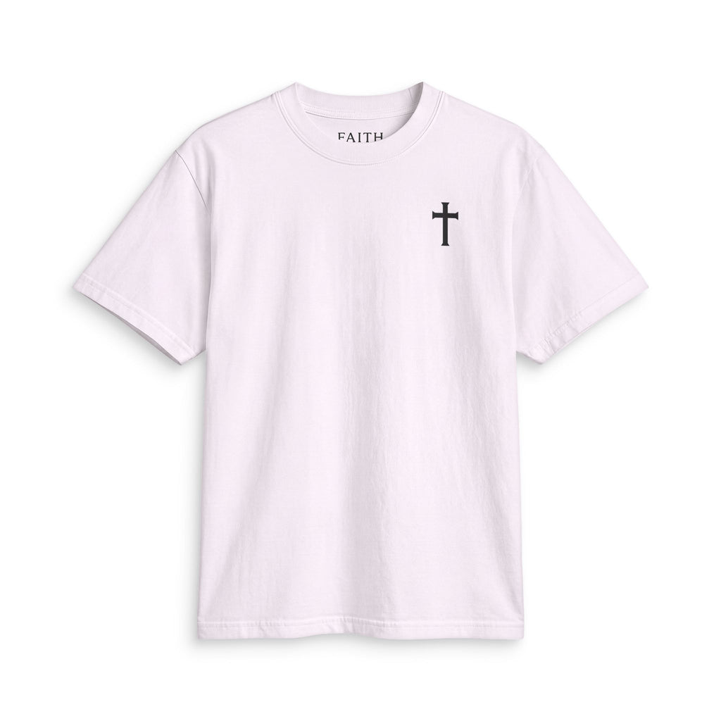 T-Shirt — Minimal Cross Chest Tee | Christian Faith Shirt