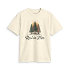 Rest in Him T-Shirt — Christian Nature Graphic Tee