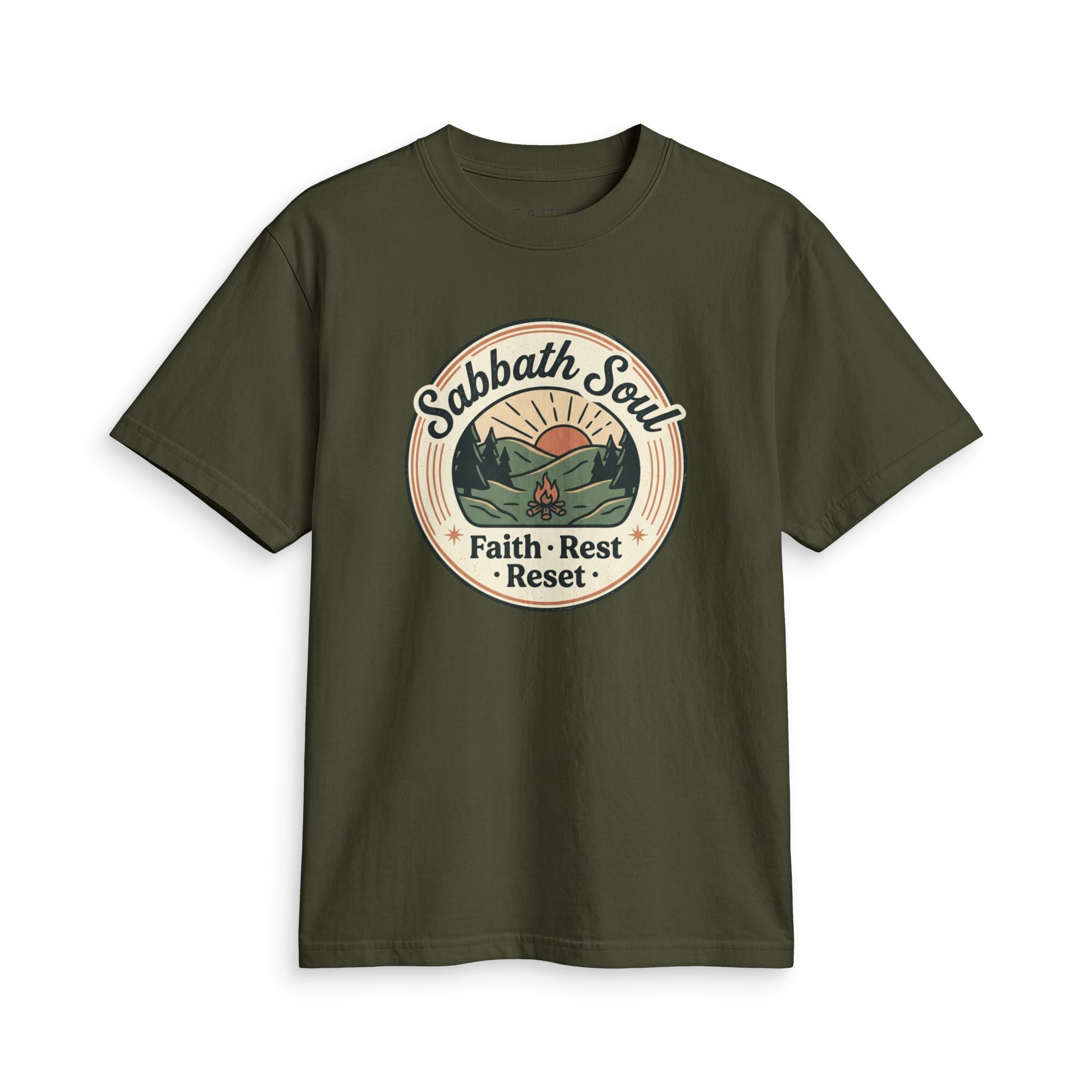 Sabbath Soul T-Shirt — Faith • Rest • Reset Vintage Graphic Tee