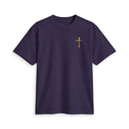 Minimal Gold Cross T‑Shirt