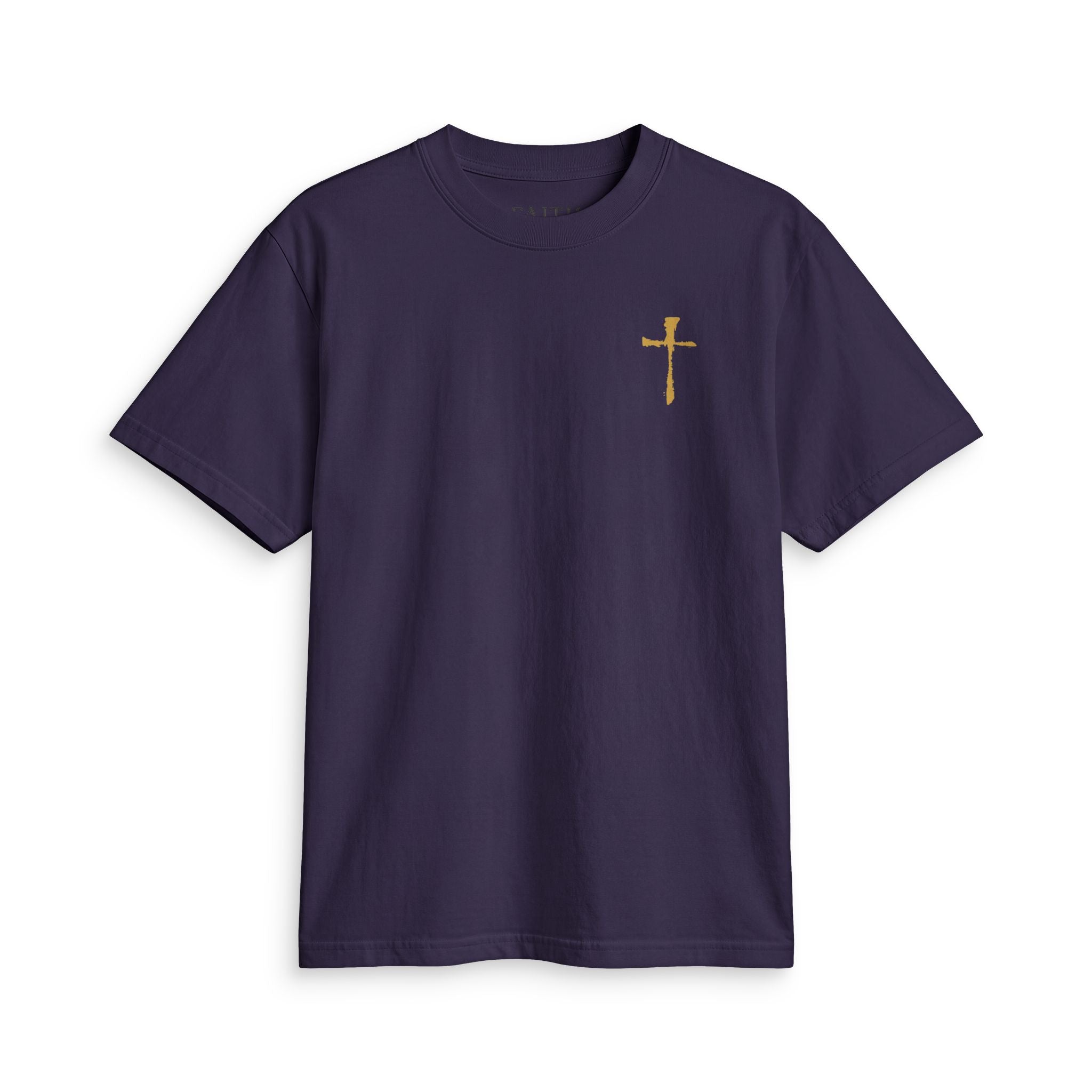 Minimal Gold Cross T‑Shirt