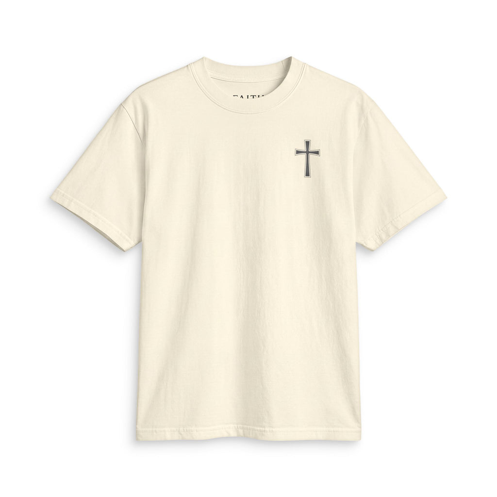 Christian Cross Chest T-Shirt — Minimal Faith Graphic Tee