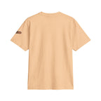 Minimal Cross Tee — Small Chest Cross & "Jesus Heals" Sleeve Patch