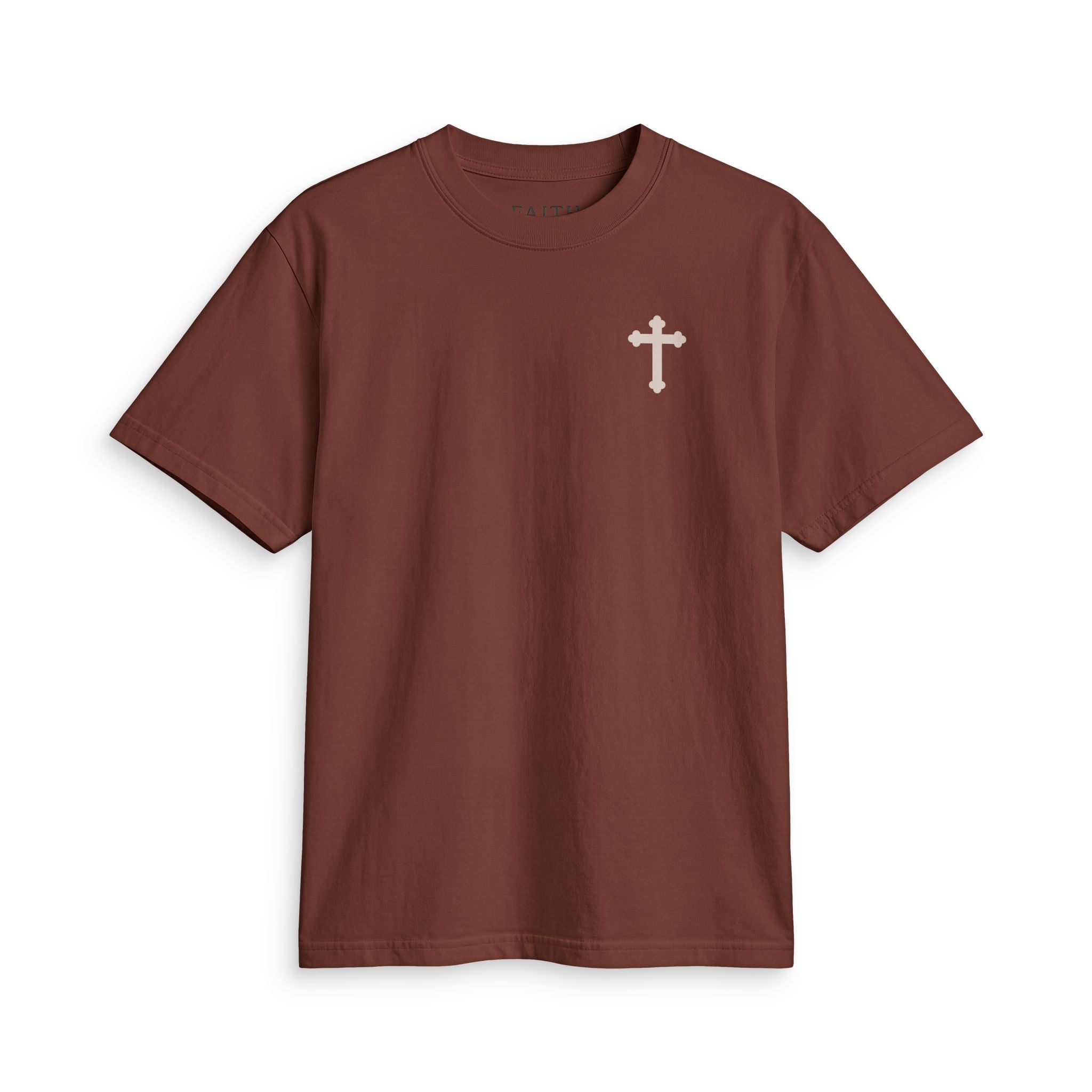 Faith Cross T‑Shirt — Small Chest Cross Christian Tee