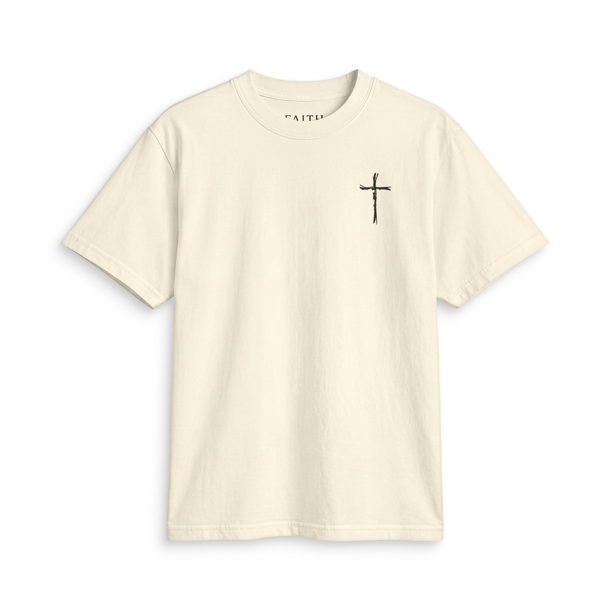 Cross Chest T‑Shirt — Minimal Christian Tee