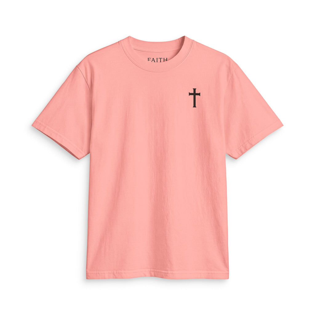 T-Shirt — Minimal Cross Chest Tee | Christian Faith Shirt