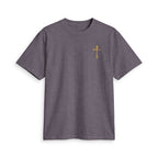 Minimal Gold Cross T‑Shirt