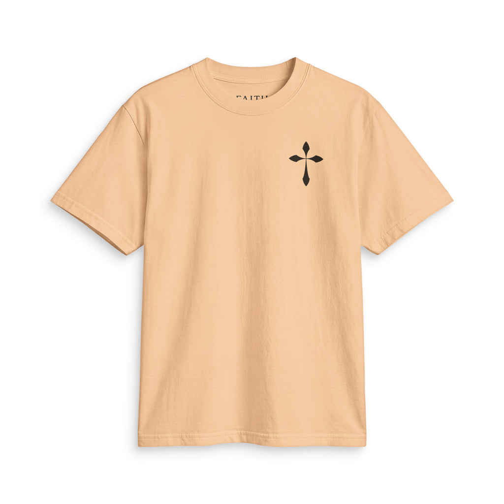 Cross Chest T-Shirt — Minimal Christian Faith Tee