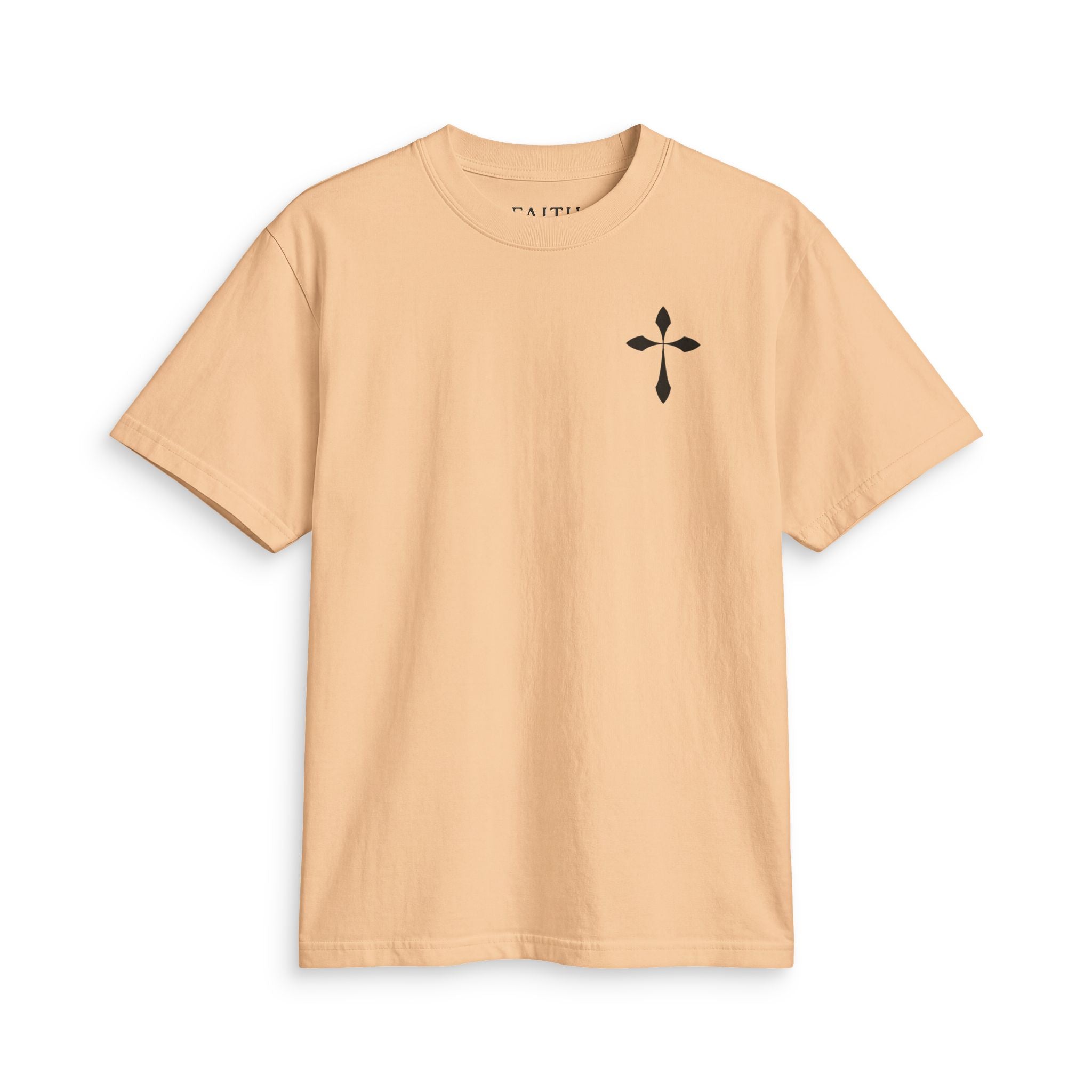 Cross Chest T-Shirt — Minimal Christian Faith Tee