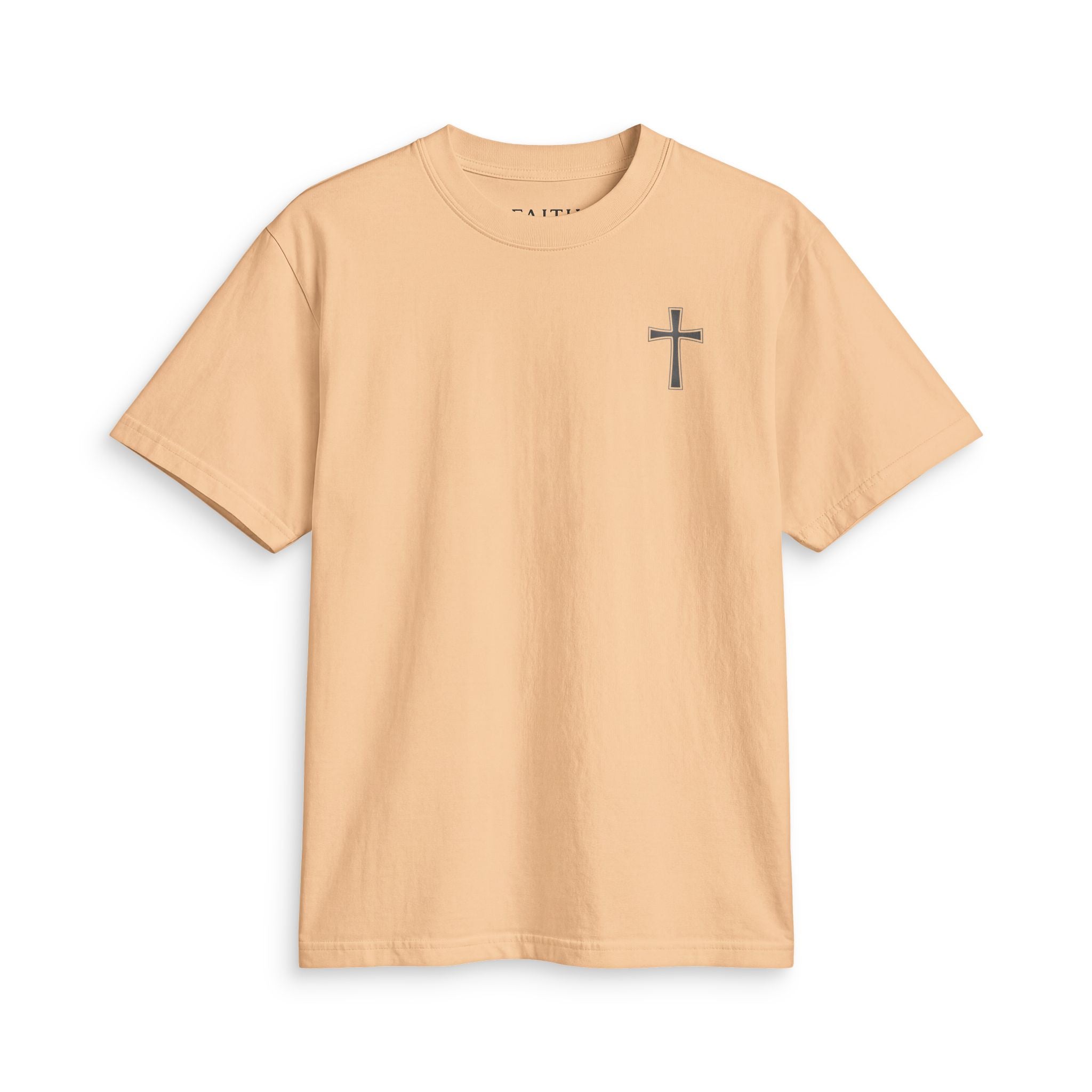 Christian Cross Chest T-Shirt — Minimal Faith Graphic Tee