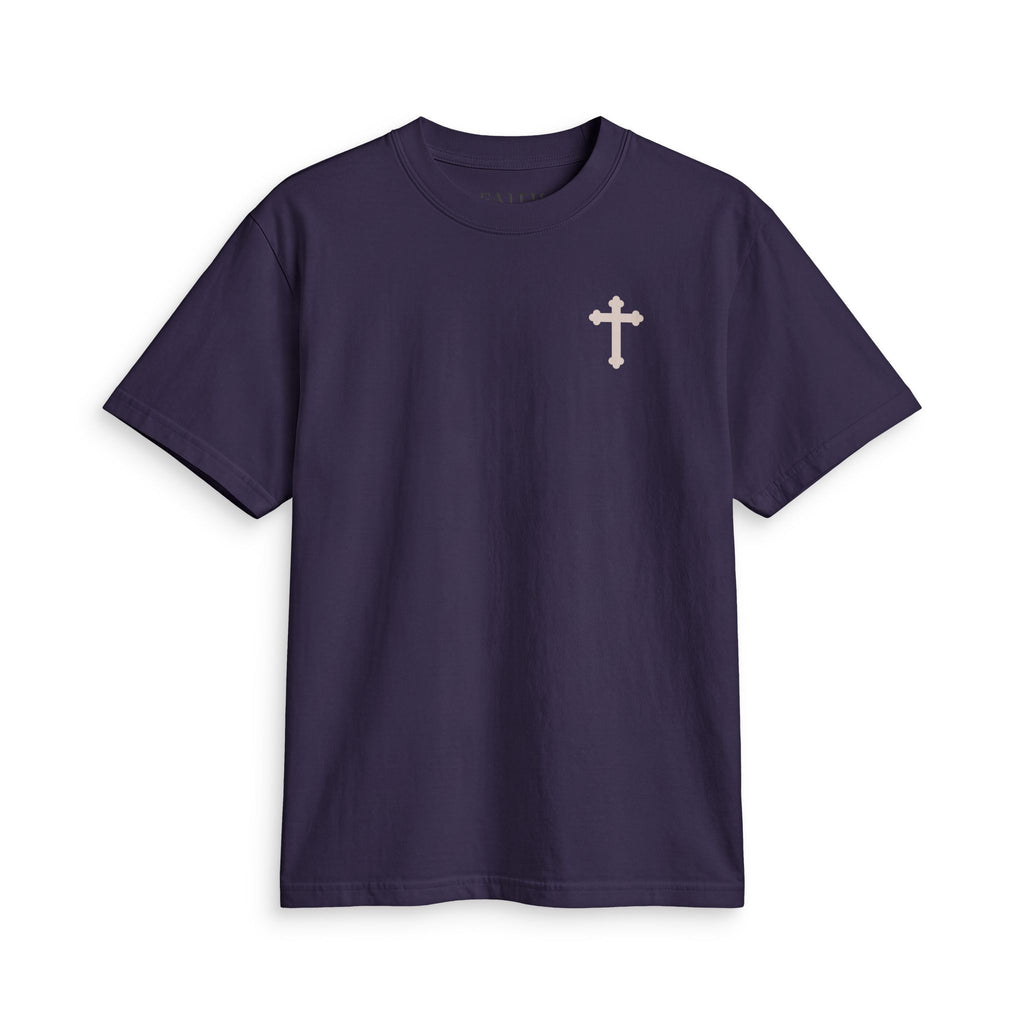 Faith Cross T‑Shirt — Small Chest Cross Christian Tee