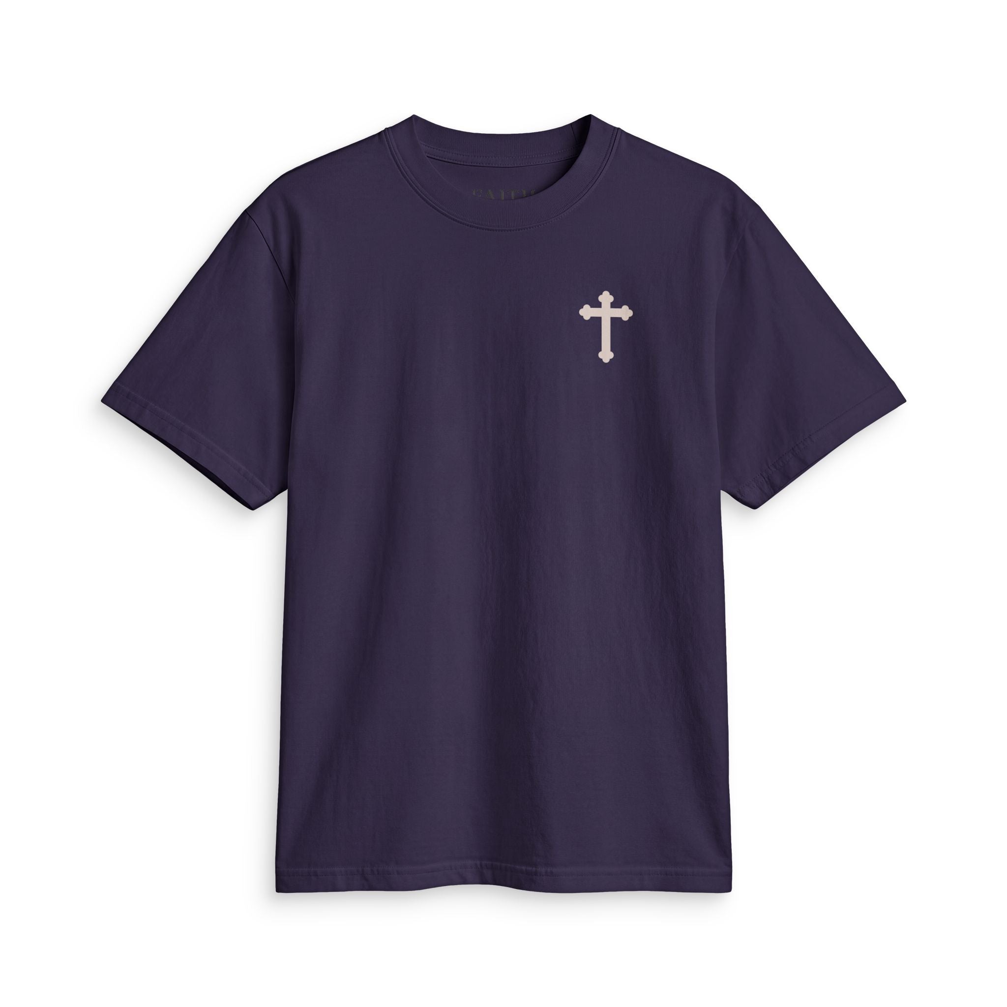 Faith Cross T‑Shirt — Small Chest Cross Christian Tee