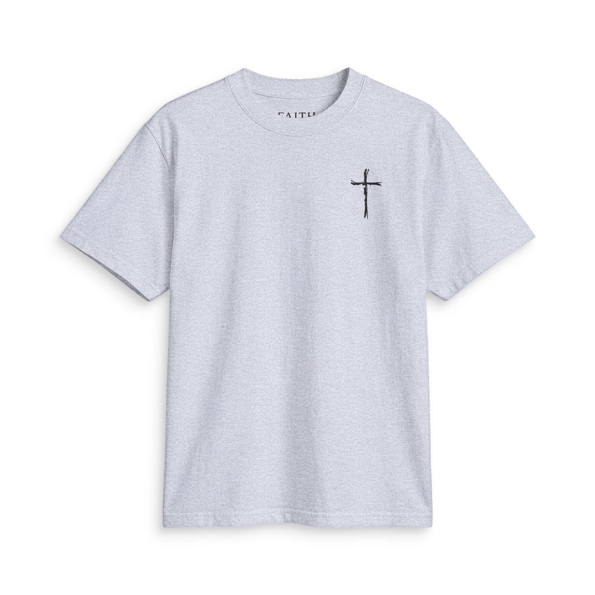 Cross Chest T‑Shirt — Minimal Christian Tee