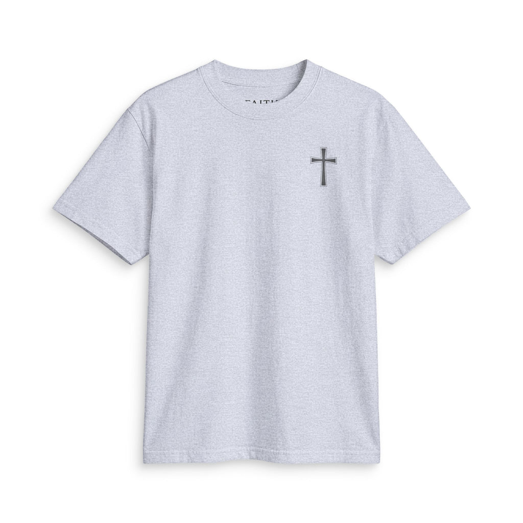 Christian Cross Chest T-Shirt — Minimal Faith Graphic Tee