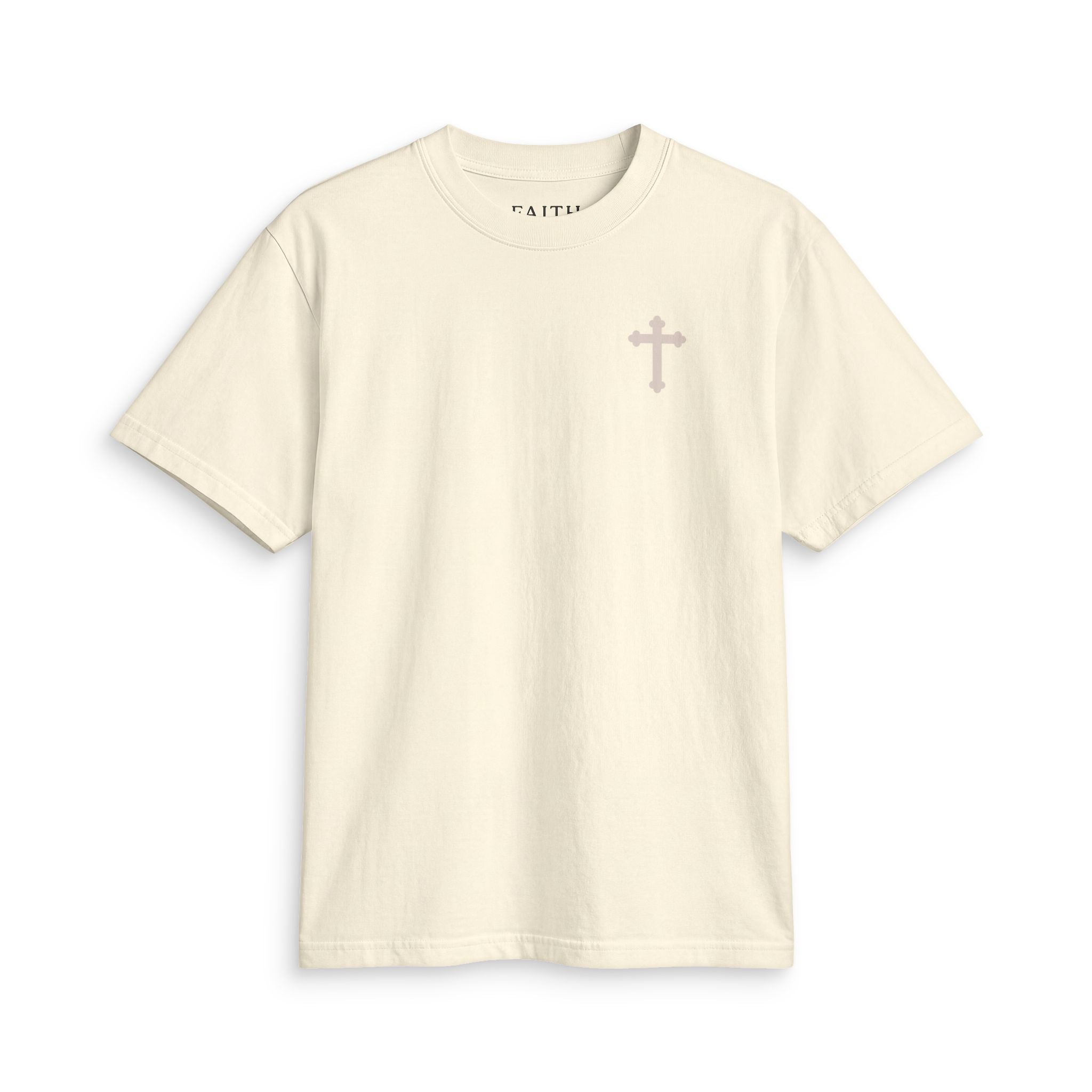 Faith Cross T‑Shirt — Small Chest Cross Christian Tee
