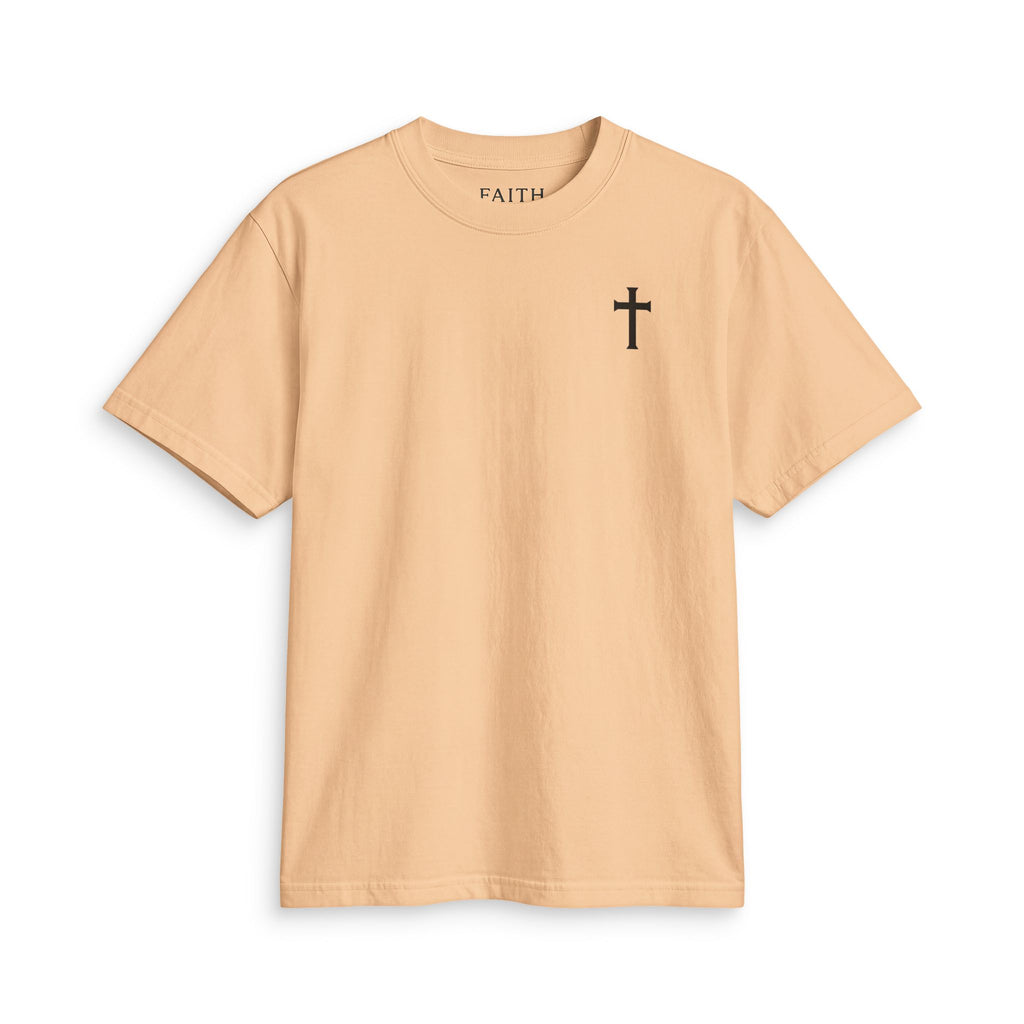 T-Shirt — Minimal Cross Chest Tee | Christian Faith Shirt
