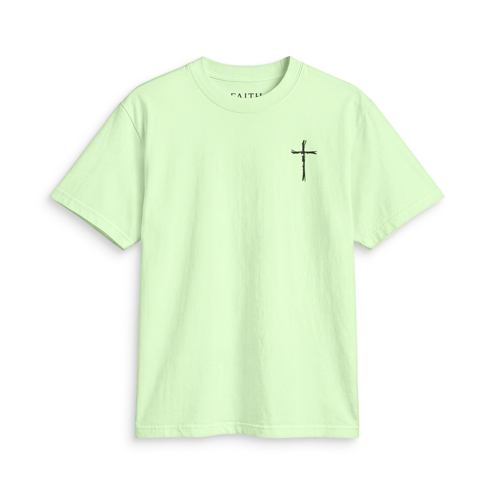 Cross Chest T‑Shirt — Minimal Christian Tee