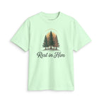Rest in Him T-Shirt — Christian Nature Graphic Tee