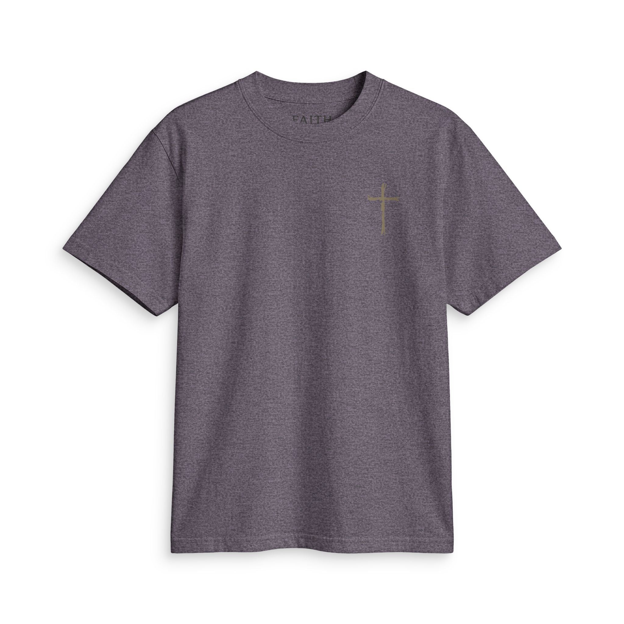 Faith Cross T-Shirt — Small Chest Cross Graphic Tee