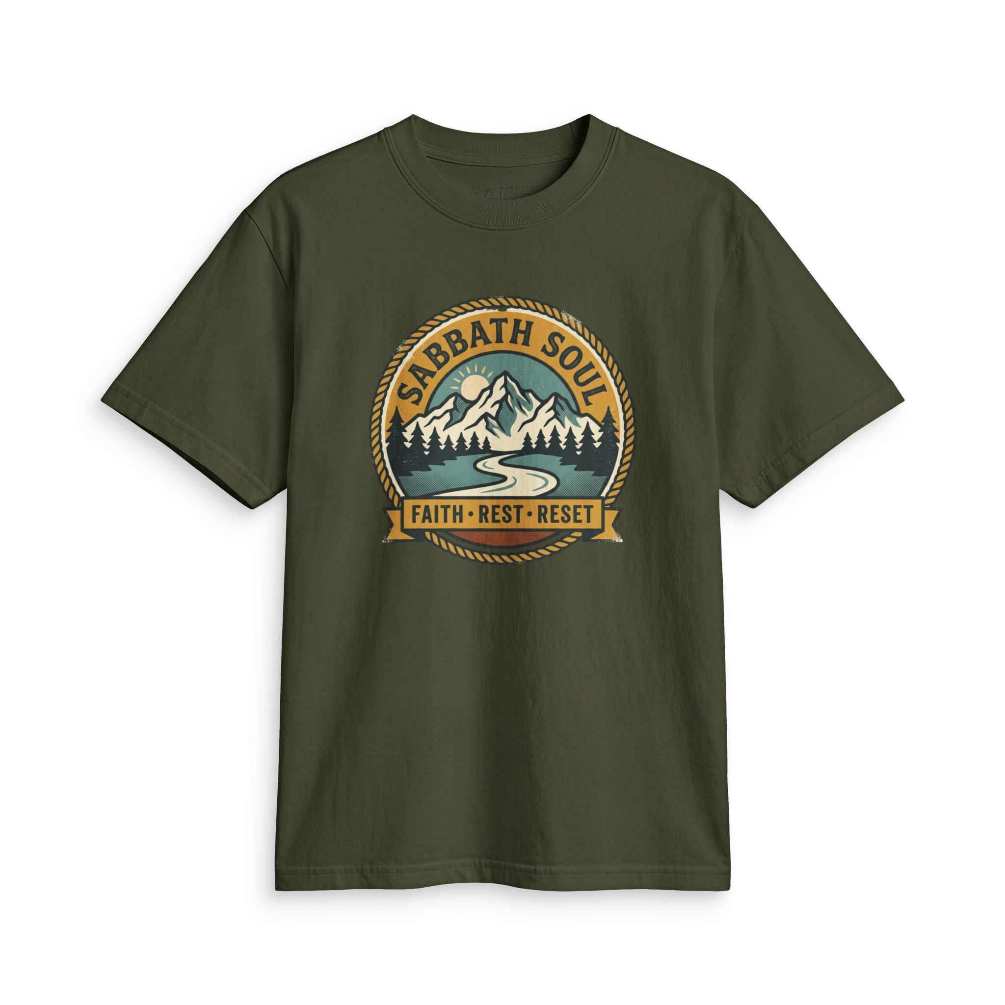 Sabbath Soul T‑Shirt — Faith • Rest • Reset Outdoor Graphic Tee