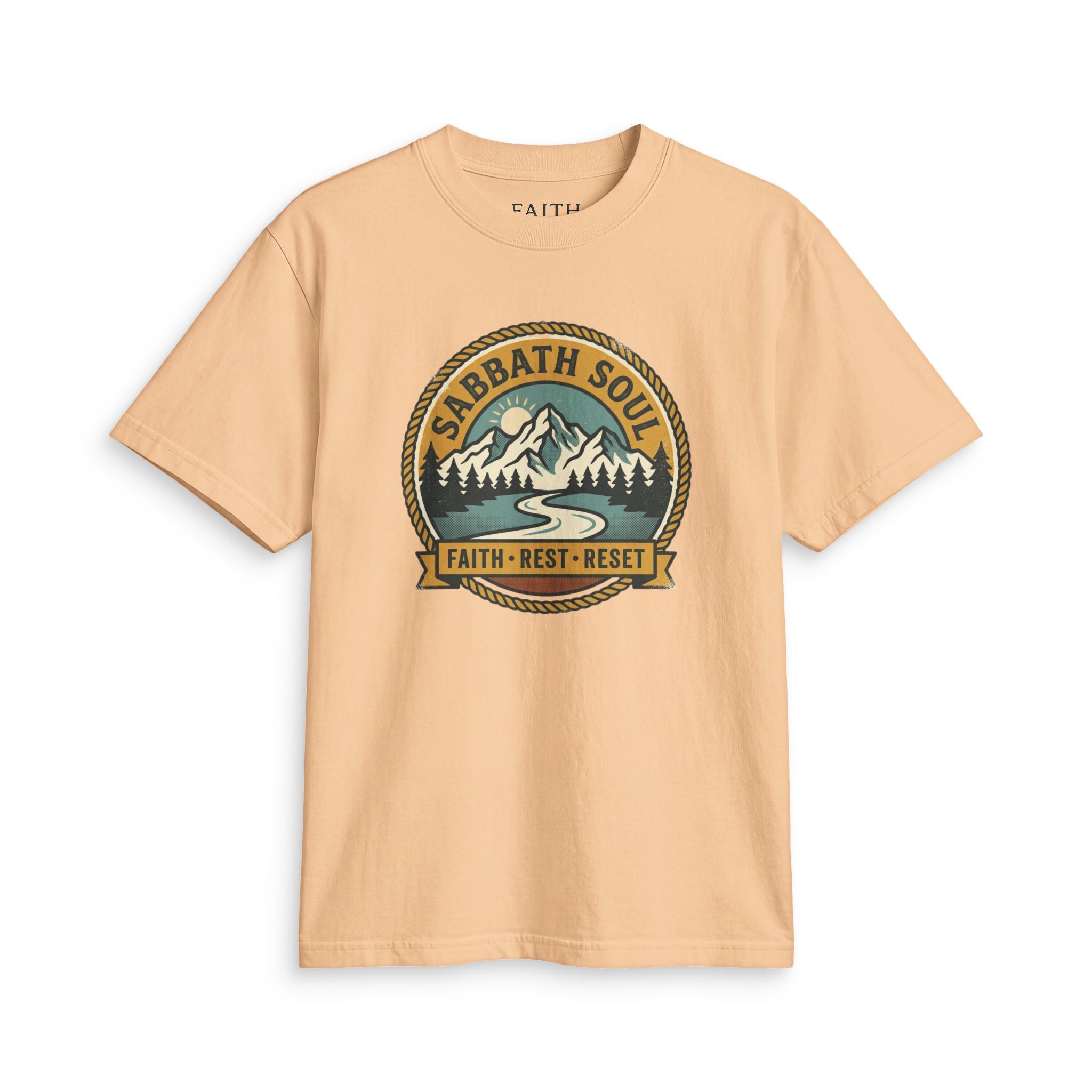 Sabbath Soul T‑Shirt — Faith • Rest • Reset Outdoor Graphic Tee