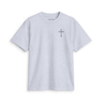 Faith Cross T-Shirt — Minimal Christian Cross Chest Tee