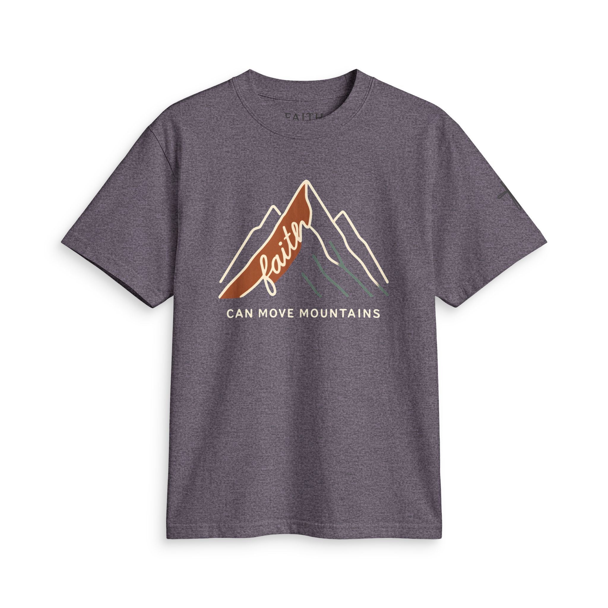 Faith Can Move Mountains T-Shirt — Inspirational Christian Mountain Graphic Tee