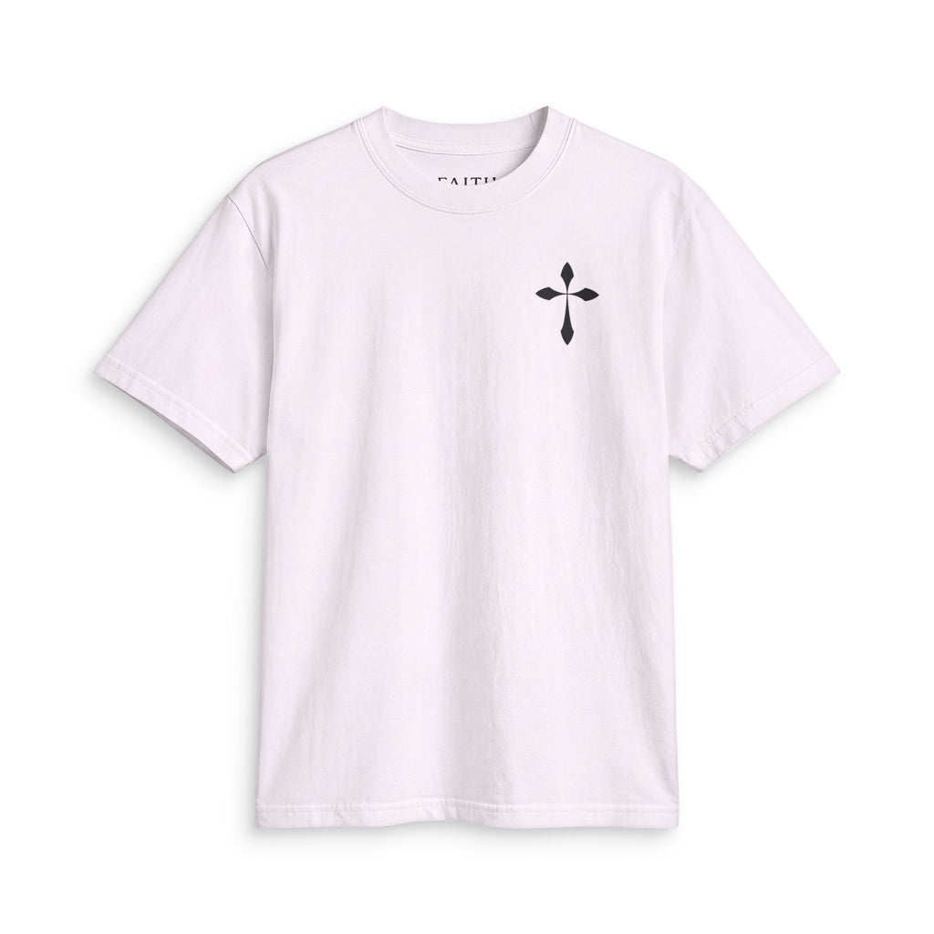 Cross Chest T-Shirt — Minimal Christian Faith Tee