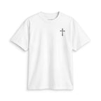 Christian Cross Chest T-Shirt — Minimal Faith Graphic Tee