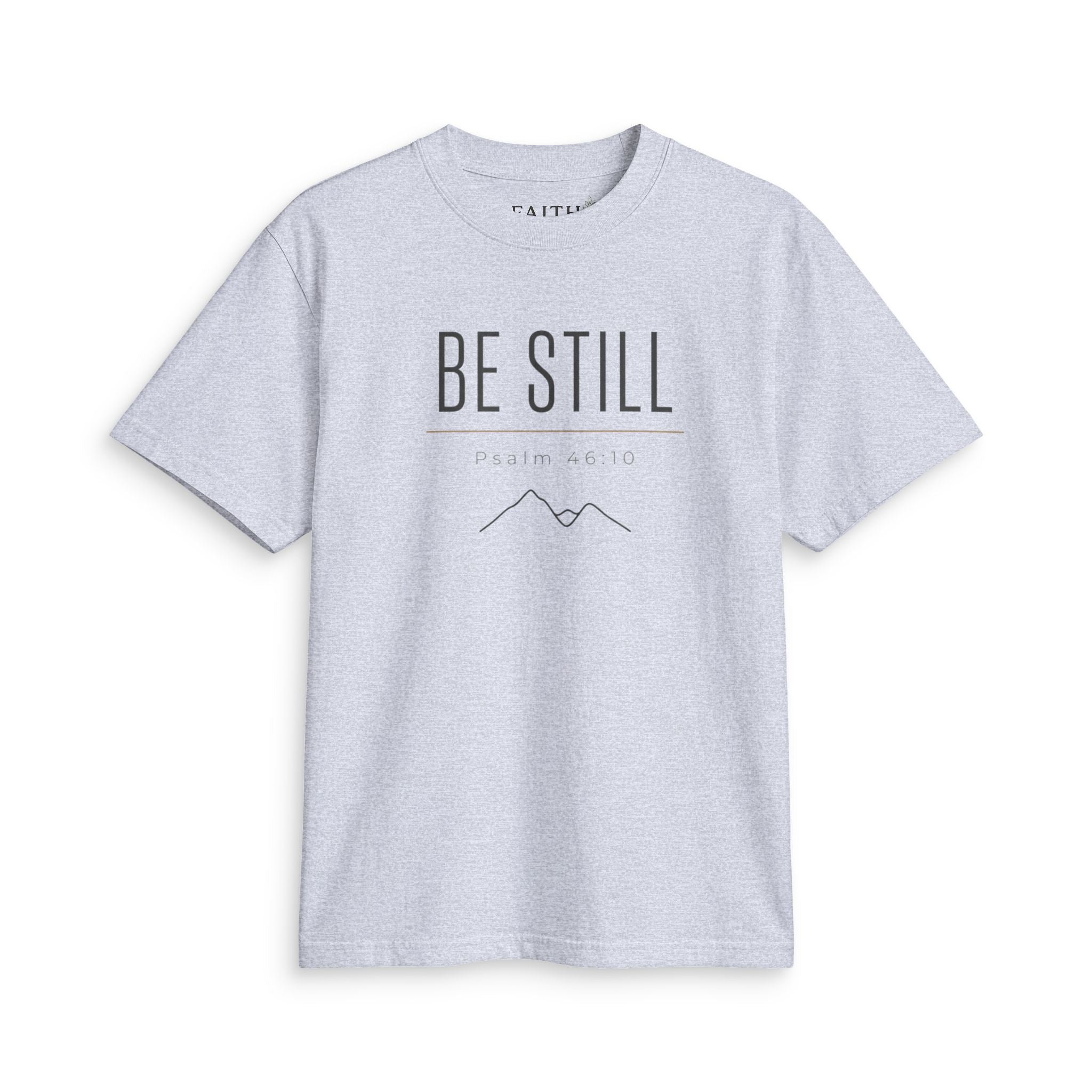 Be Still T-Shirt — Minimal Faith Graphic Tee for Quiet Reflection