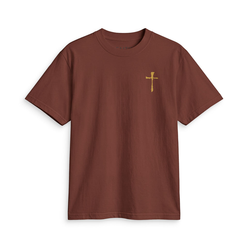 Minimal Gold Cross T‑Shirt