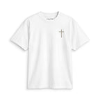 Faith Cross T-Shirt — Small Chest Cross Graphic Tee