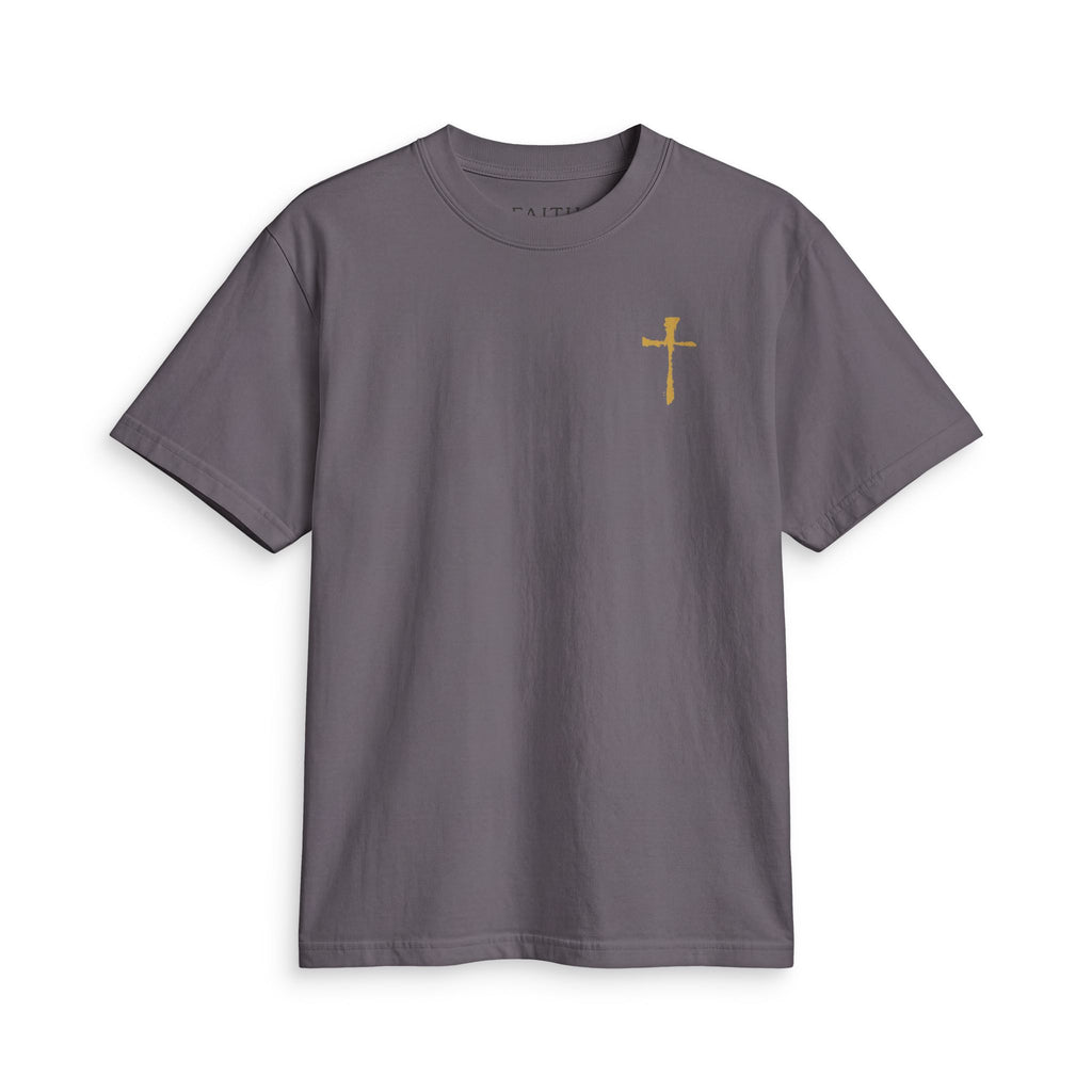Minimal Gold Cross T‑Shirt