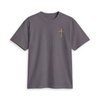 Minimal Gold Cross T‑Shirt